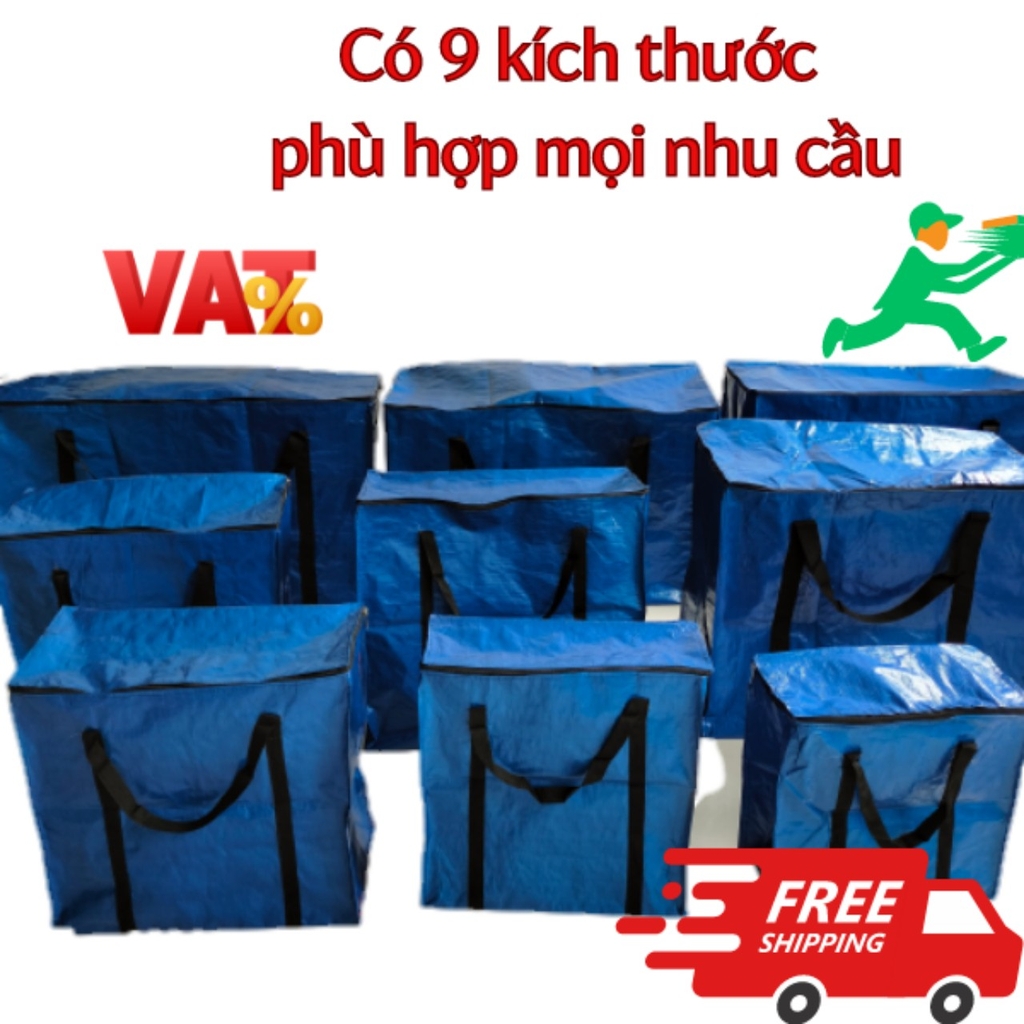 Túi dứa có dây kéo - Túi bạt đựng đồ chịu tải trên 20kg