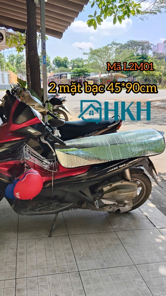 Che yên xe máy chống nắng kích thước lớn, che hết cả yên xe tay ga - giá lẻ