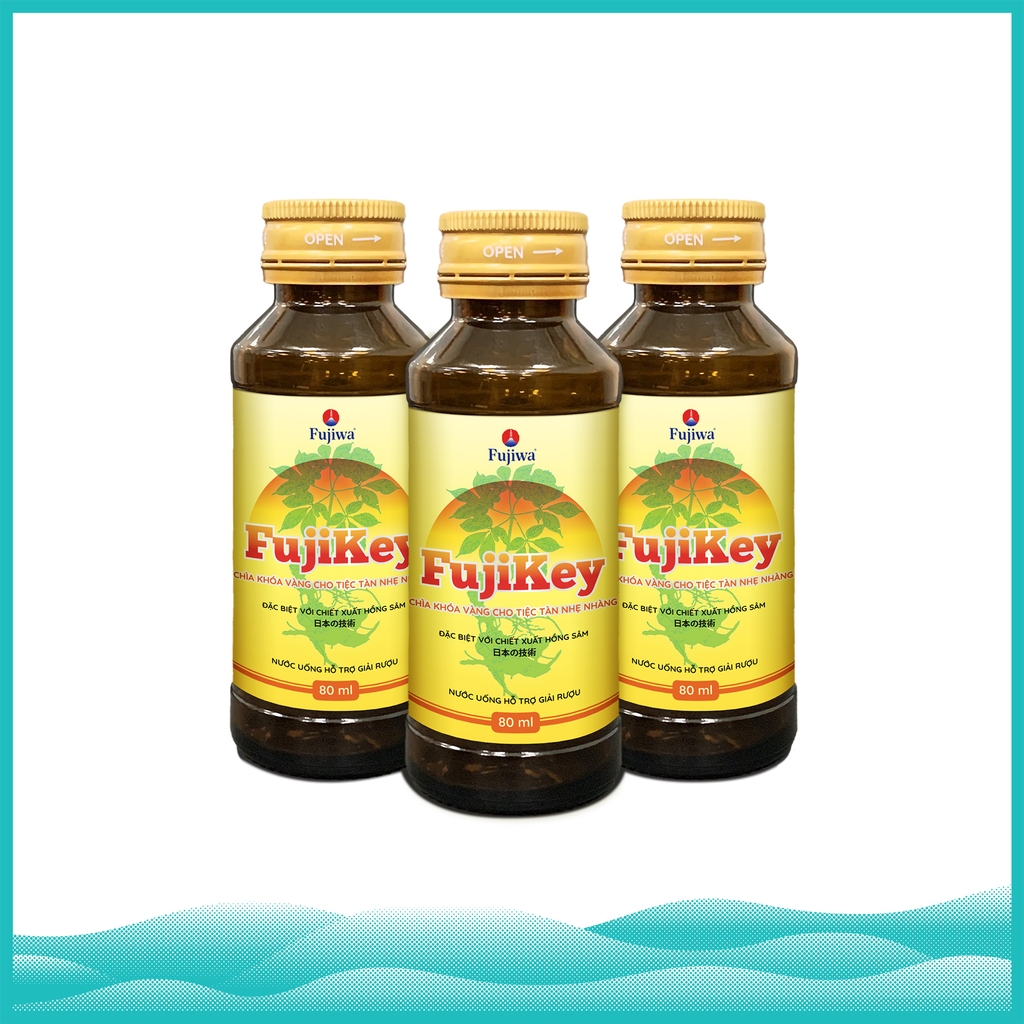 Nước Giải Rượu Fujikey - Hộp 10 Chai