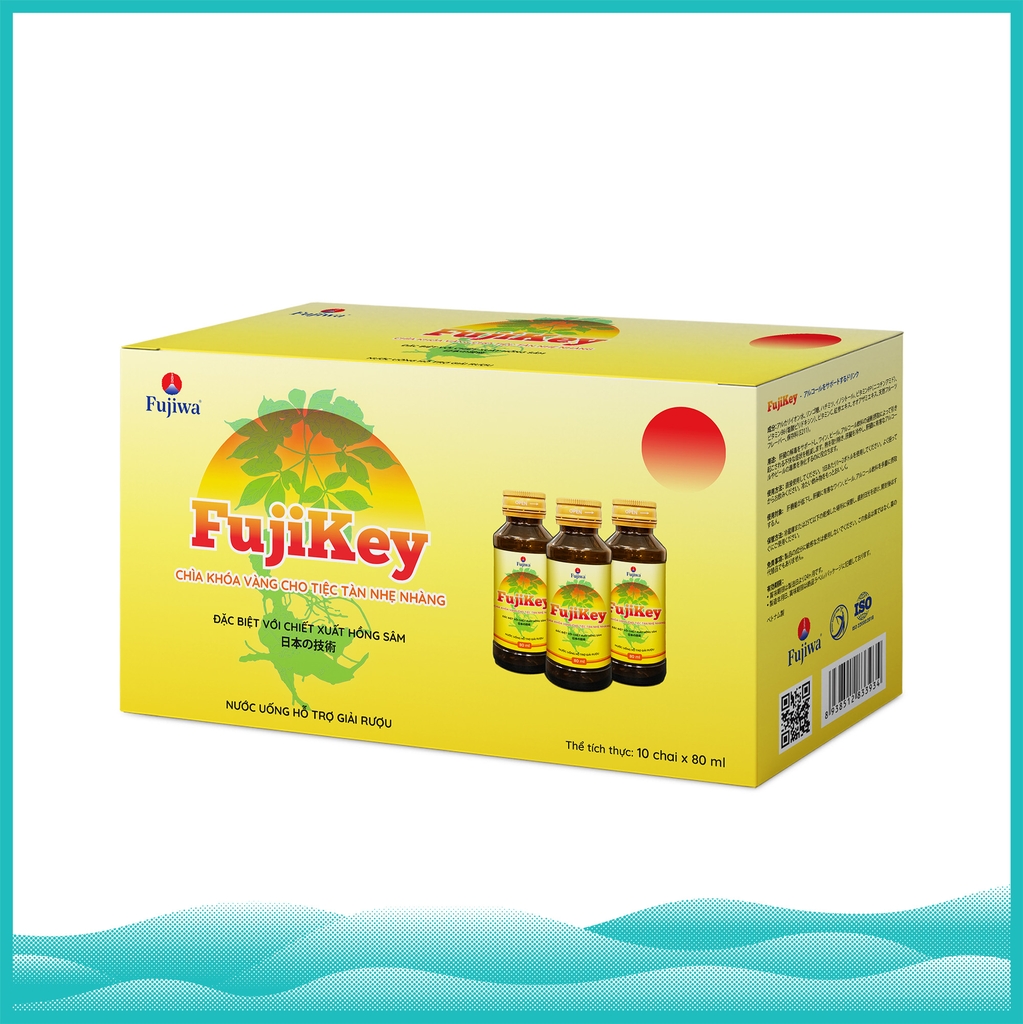 Nước Giải Rượu Fujikey - Hộp 10 Chai