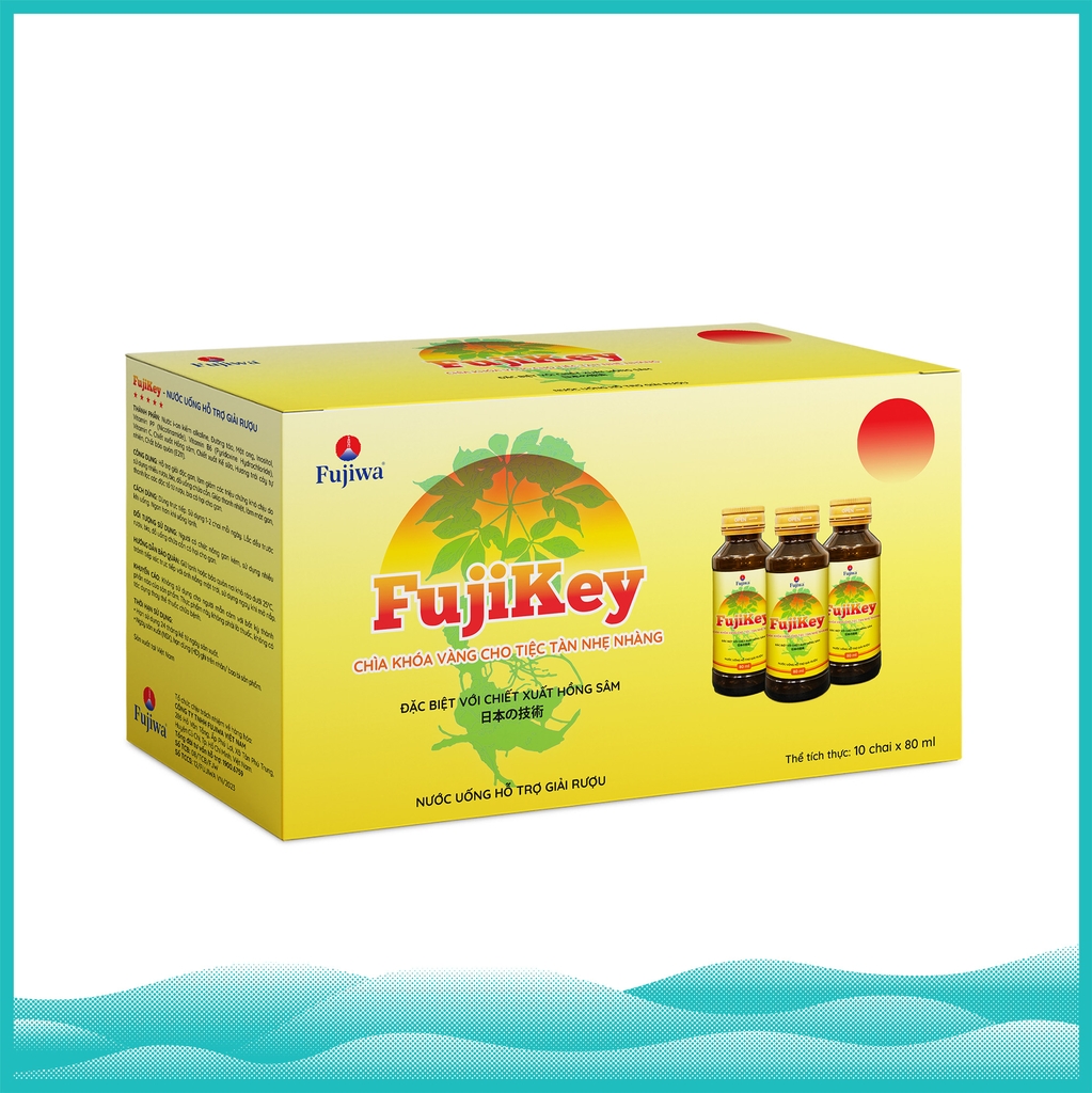 Nước Giải Rượu Fujikey - Hộp 10 Chai