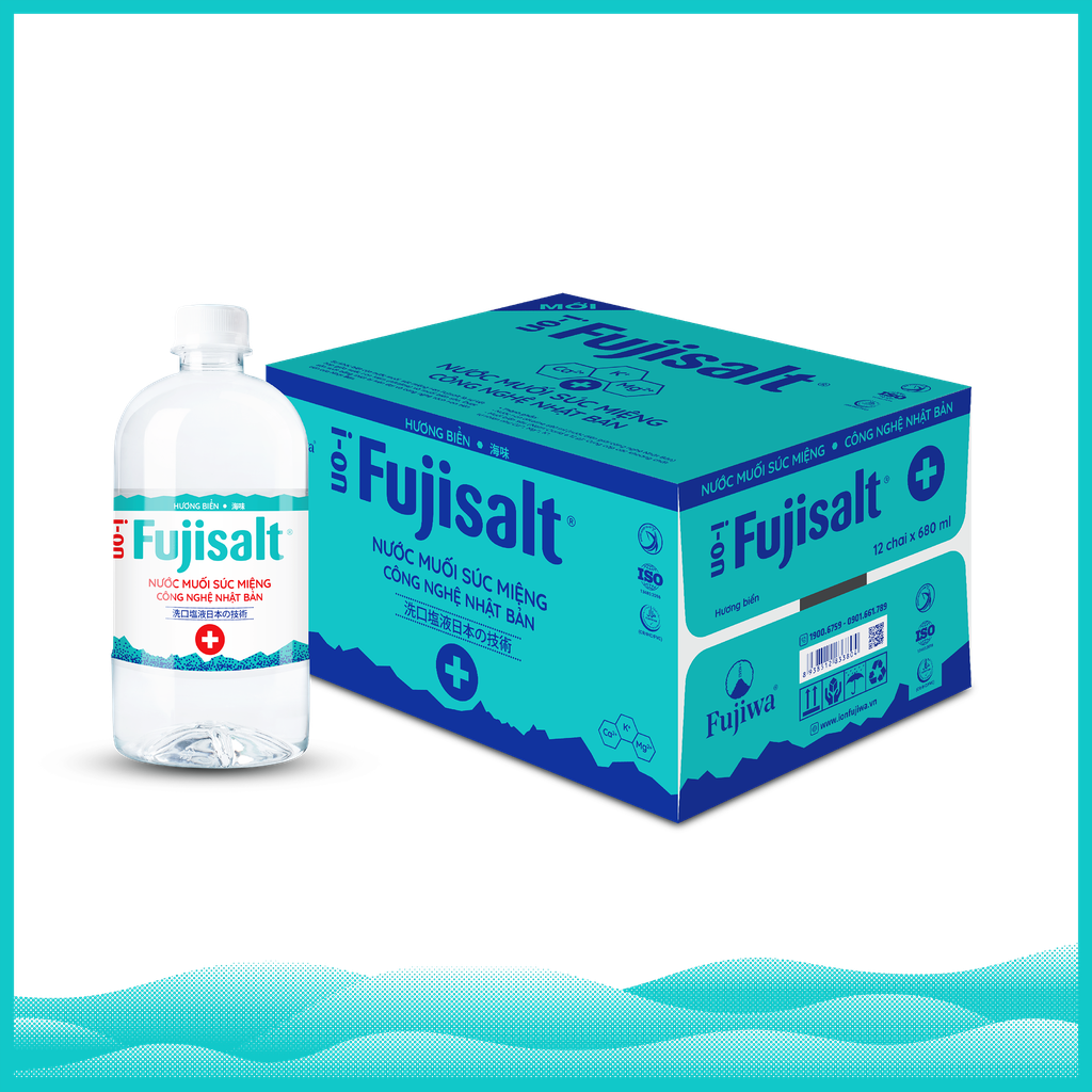 Nước Muối Súc Miệng I-ON Fujisalt - Thùng 12 Chai