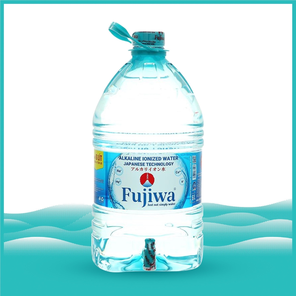 Nước Uống I-ON Kiềm Cao Cấp Fujiwa - Thùng 2 Bình 6L