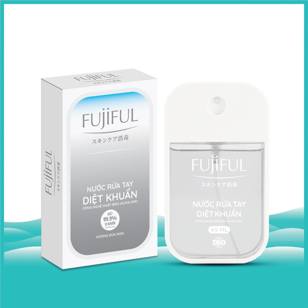 Nước Xịt Rửa Tay Diệt Khuẩn Dưỡng Da Fujiful - Hộp 12 Chai