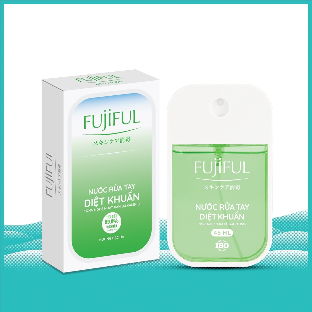 Nước Xịt Rửa Tay Diệt Khuẩn Dưỡng Da Fujiful - Hộp 12 Chai