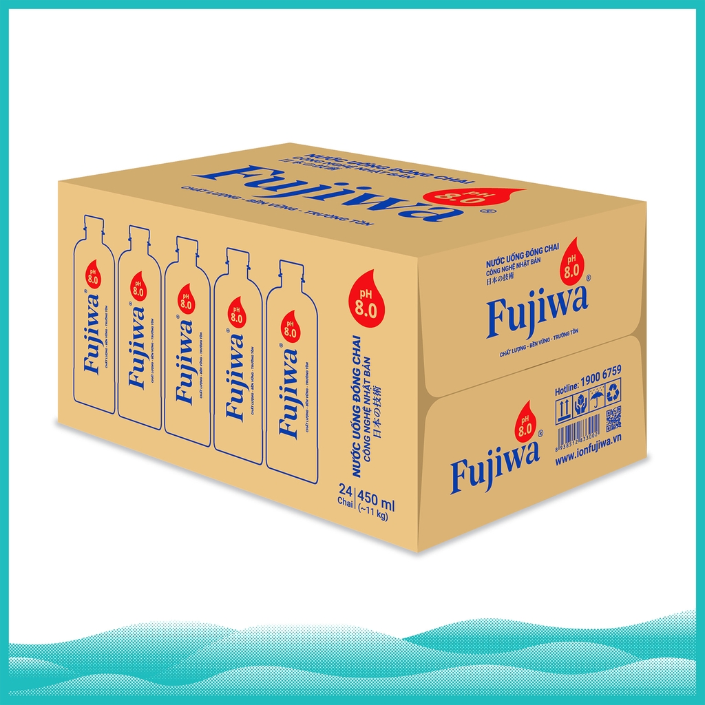 Nước Uống pH8 Fujiwa - Thùng 24 Chai