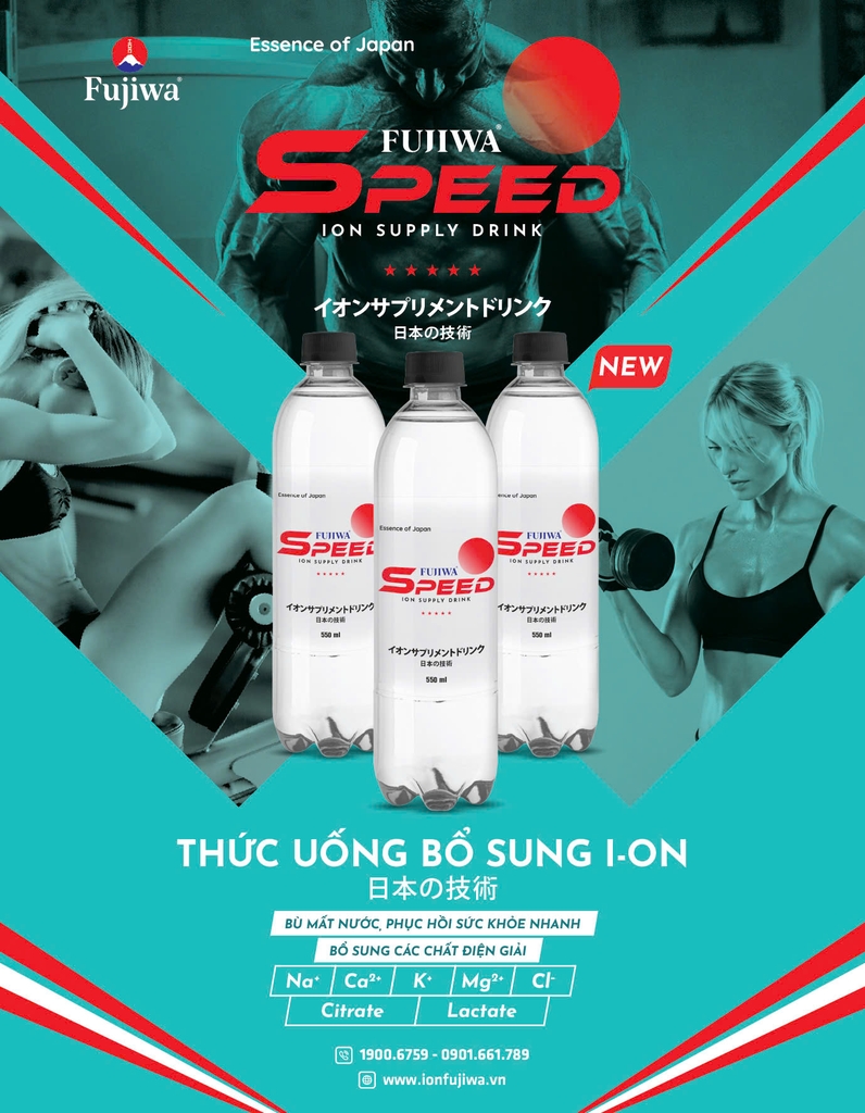 THỨC UỐNG BỔ SUNG ION FUJIWA SPEED ION SUPPLY DRINK - 390ML