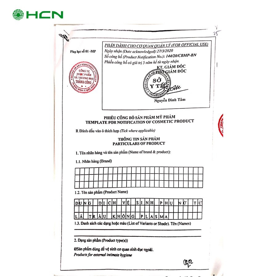 Dung dịch vệ sinh lá trầu không PLASMA