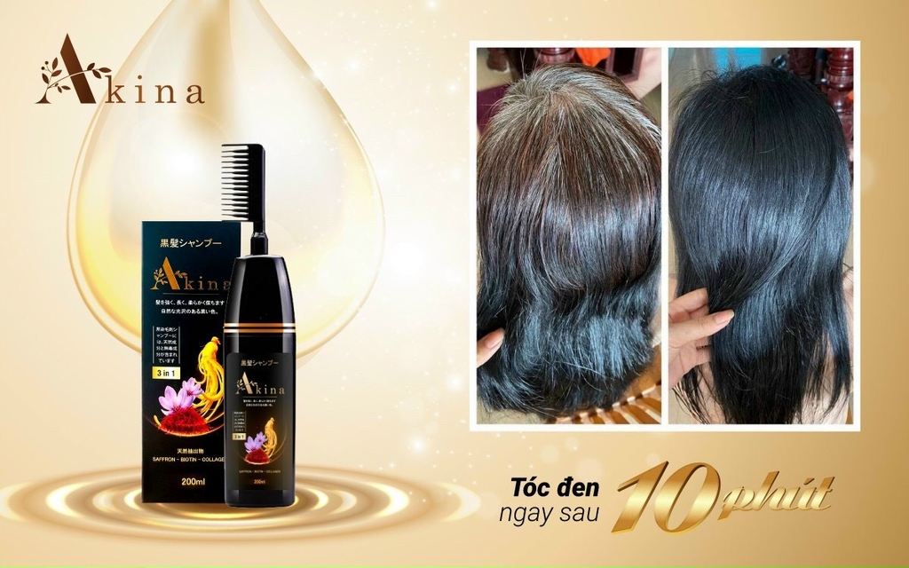 Dầu gội phủ bạc Akina