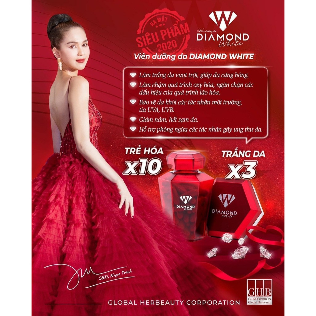 Viên uống trắng da Diamond White