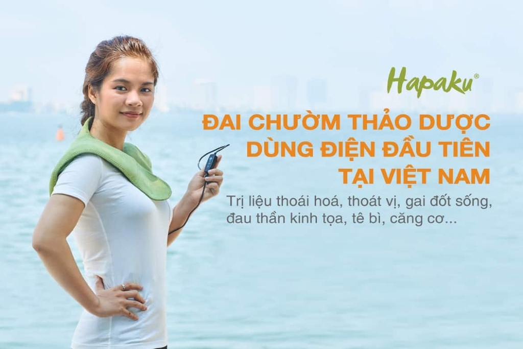 Đai chườm thảo dược Vai Gáy Cổ bằng điện