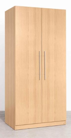 Tủ Quần Áo Gỗ MDF 2 Cánh Tay Nắm