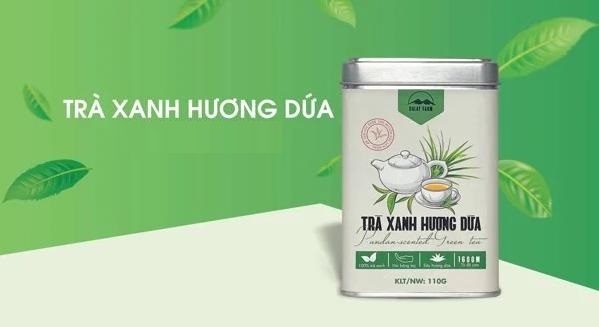 Trà Xanh Hương Dứa - Hộp 110Gr