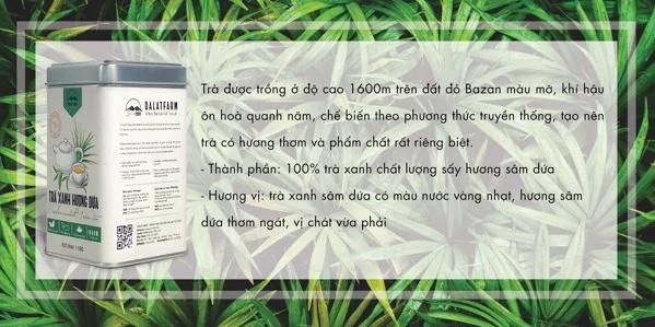 Trà Xanh Hương Dứa - Hộp 110Gr