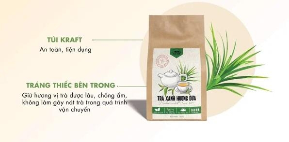 Trà Xanh Hương Dứa - Túi 150gr