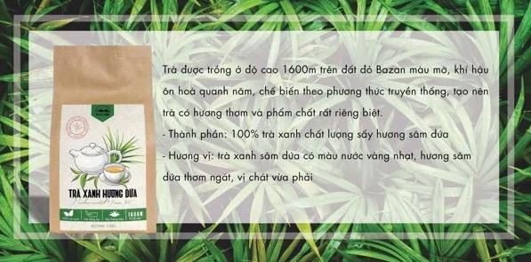 Trà Xanh Hương Dứa - Túi 150gr