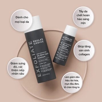 Dung Dịch Tẩy Da Chết Paula’s Choice BHA 2% 30ml Skin Perfecting 2% BHA Liquid