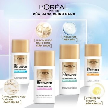 Kem Chống Nắng L’Oreal Mịn Nhẹ Nâng Tông Giảm Thâm 50ml