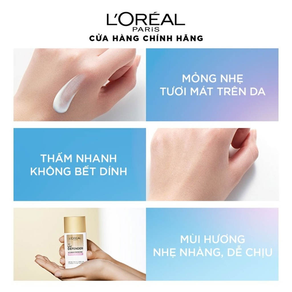 Kem Chống Nắng L’Oreal Mịn Nhẹ Nâng Tông Giảm Thâm 50ml