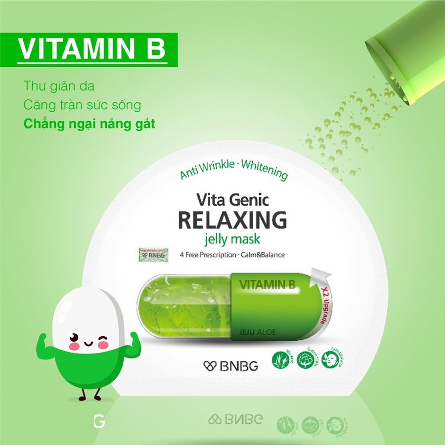 Mặt Nạ BNBG Vitamin B Hỗ Trợ Phục Hồi Da Tổn Thương