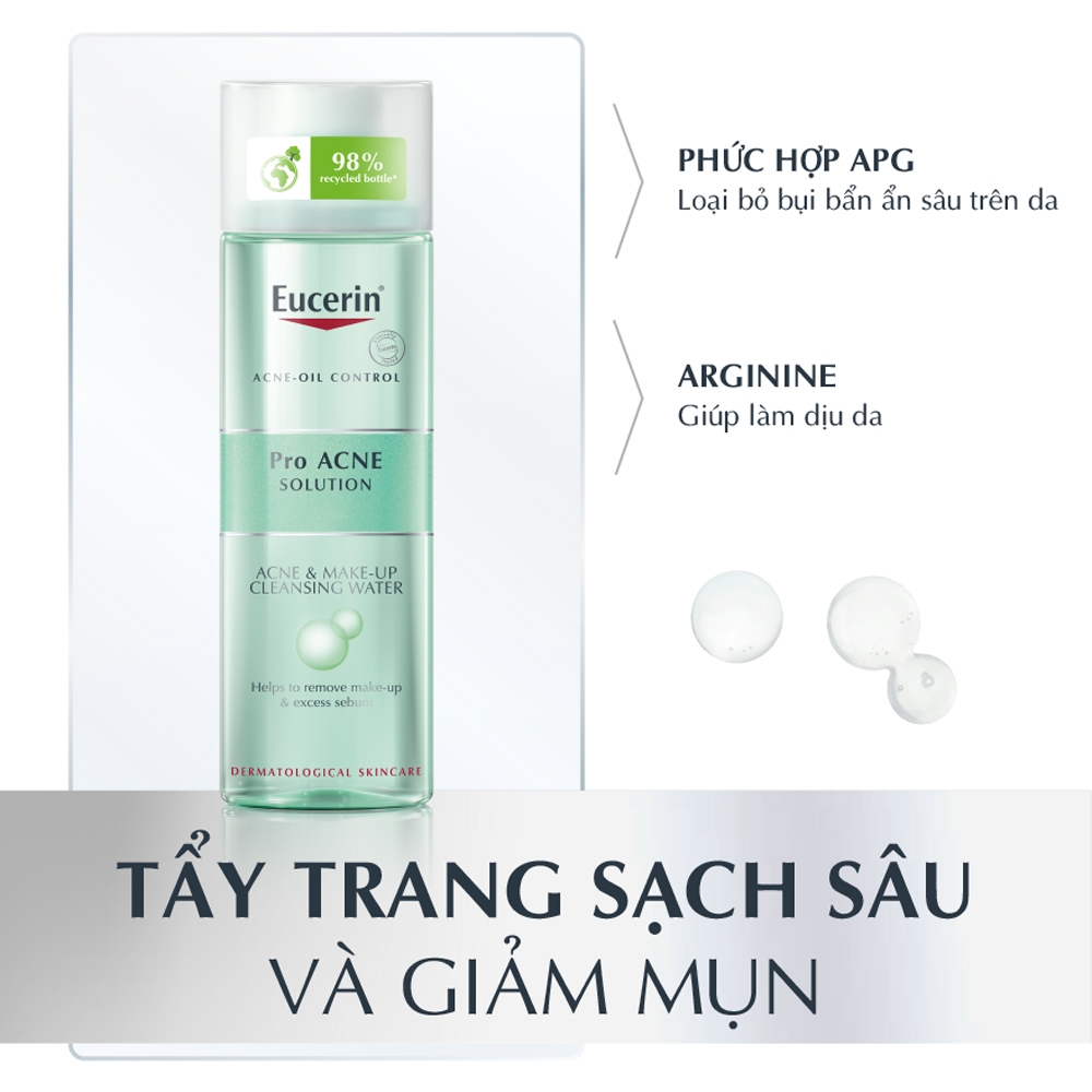 Nước Tẩy Trang Eucerin Dành Cho Da Nhờn Mụn 200ml