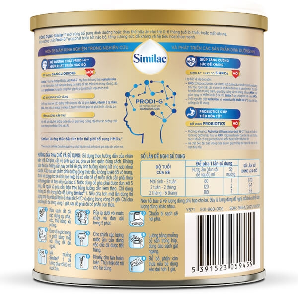 Sữa Similac 5G số 1 400g (0-6 tháng) - Abbott