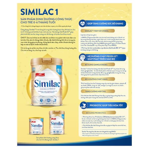 Sữa Similac 5G số 1 400g (0-6 tháng) - Abbott