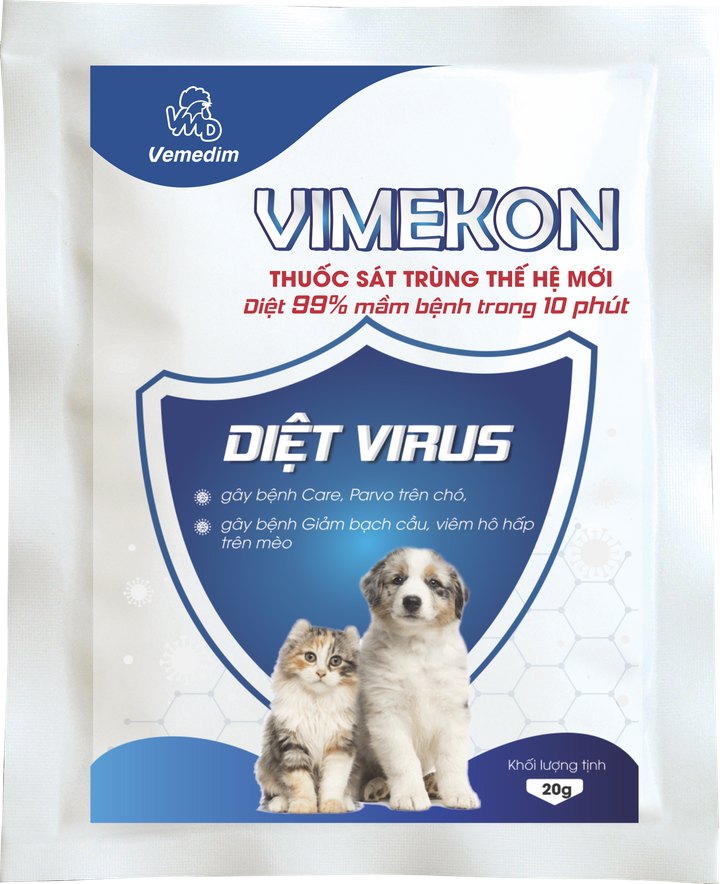 Vemedim Vimekon Thuốc sát trùng, diệt virus gói 20gr