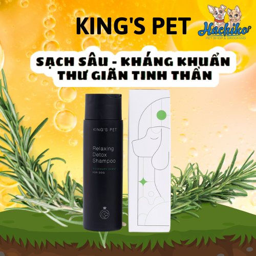 Sữa tắm thư giãn thanh lọc mùi Hương Thảo dành cho chó King's Pet 250gr