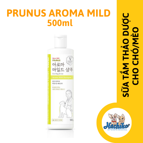 Sữa tắm Prunus Aroma Mild thơm mát tự nhiên cho Chó/ Mèo 500ml