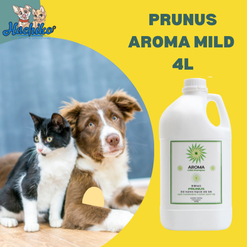 Sữa tắm Prunus Aroma Mild thơm mát tự nhiên cho Chó/ Mèo 4 lít 
