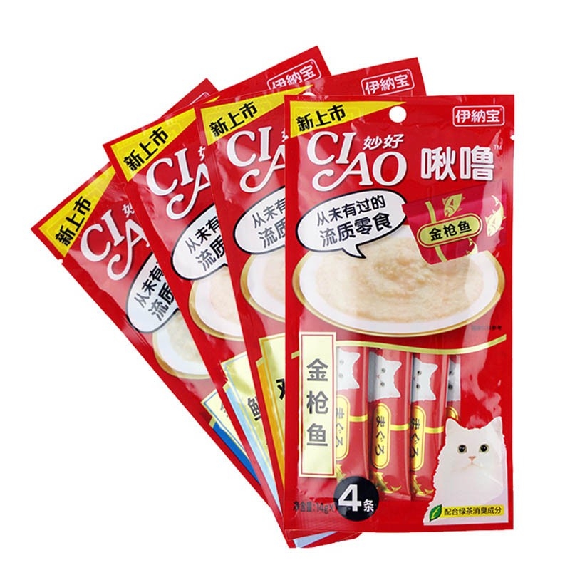 Súp thưởng CIAO 4 que dạng cream cho mèo (14g x 4 que)