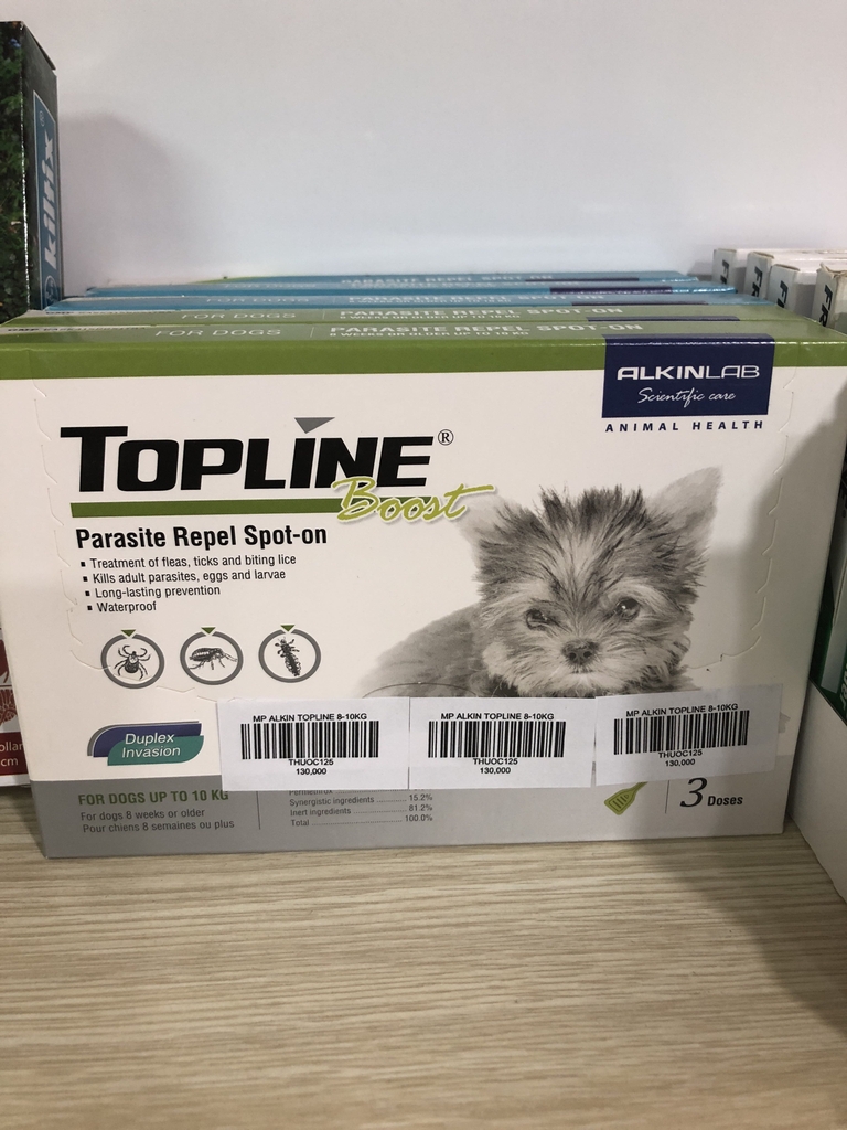 Tapline Alkin Nhỏ gáy trị ve Tapline từ 5kg-40kg diệt ký sinh trùng ngoài da cho chó  - Bọ chét