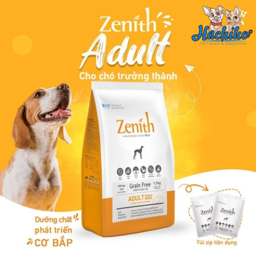 Thức ăn hạt mềm cho chó trưởng thành Zenith Adult 1.2kg