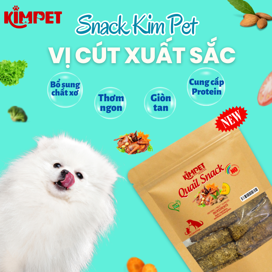 Snack Kim Pet 4 vị thơm ngon cho Chó & Mèo