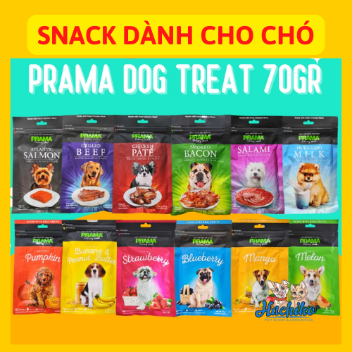 Snack Prama gà mềm nhiều vị cho Chó 70gr 