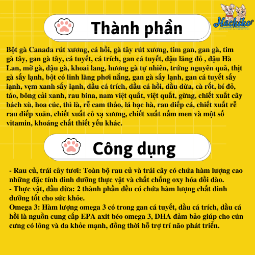 Thức ăn cho chó NT Subzero cho Chó - Gà tây, cá hồi, cá trích, cá tuyết và rau củ quả 0.5kg/2.27kg/ 5kg (Cho mọi giống chó ở mọi lứa tuổi)