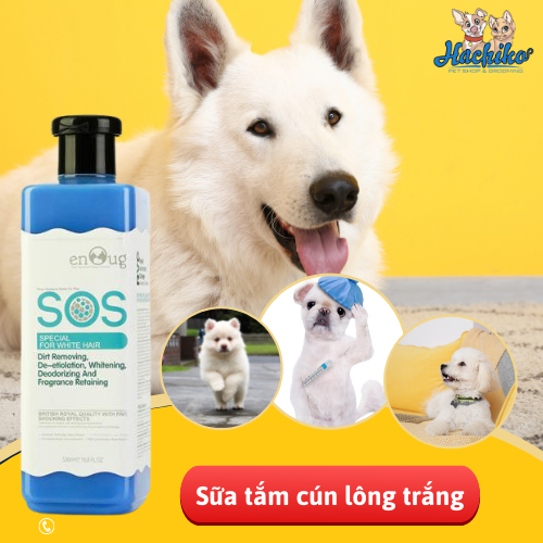 Sữa tắm SOS cho chó lông trắng 530ml