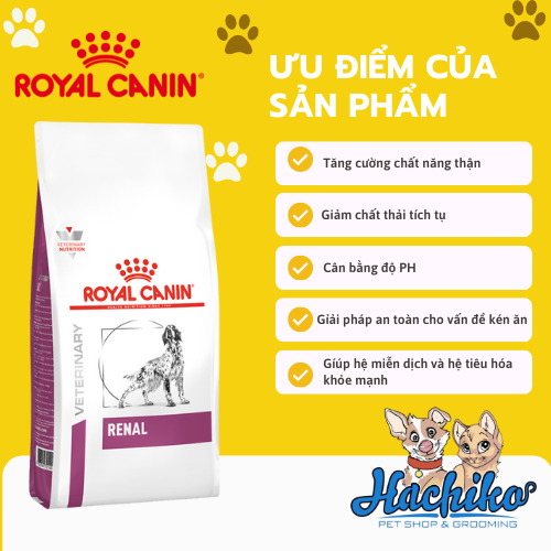 Royal Canin Renal 2kg - Thức ăn hỗ trợ cho Chó bị sỏi thận Royal Canin Renal 2kg