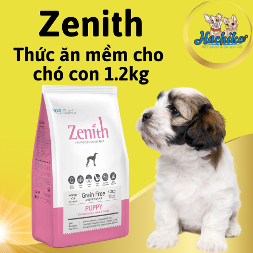 Thức ăn hạt mềm cho chó con Zenith Puppy 1.2kg