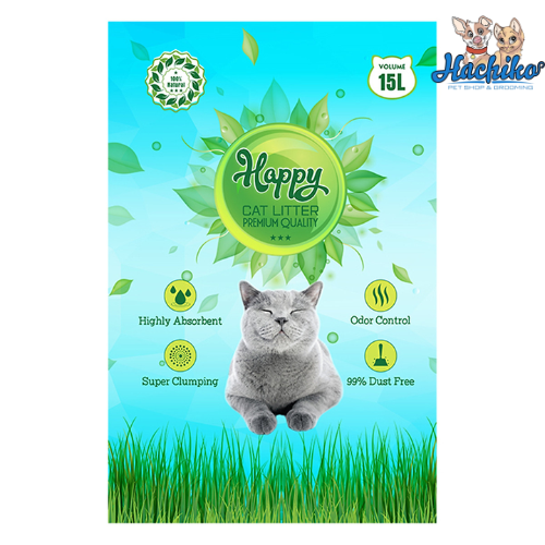 Cát vệ sinh cho mèo Happy Cat 15 lít - 10kg