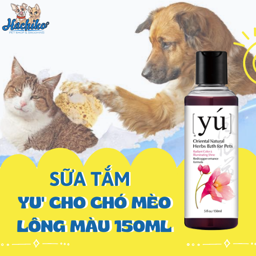 Sữa tắm Yu' cho chó mèo lông màu 150ml