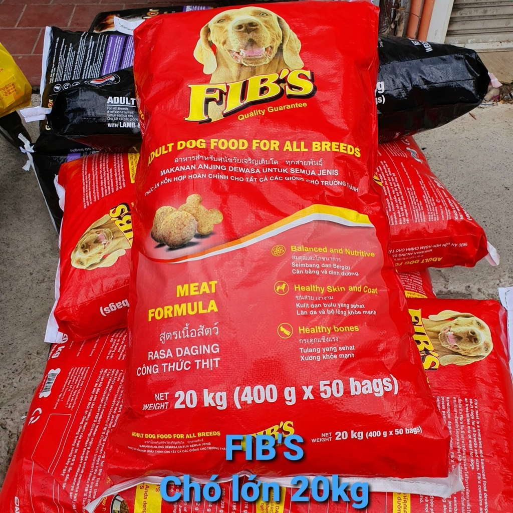 Thức ăn hạt khô cho Chó Fib's 20kg (400gr x50 túi)