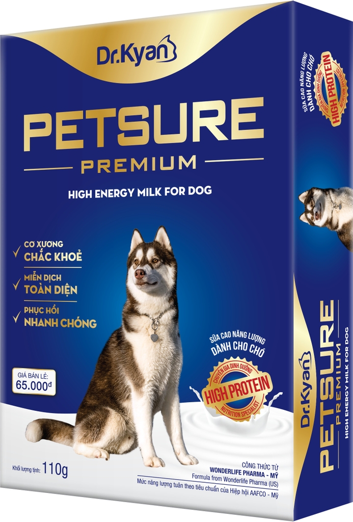 Sữa bột cho chó Dr.Kyan 110gr PetSure Premium