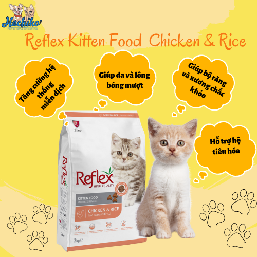 Thức Ăn Mèo Con Reflex Trắng Kitten Chicken 2kg