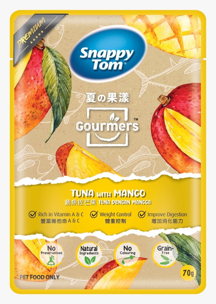 Xốt mèo Snappy Tom Gourmers - Pate Trái Cây Gói 70g