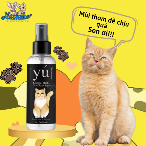 Sữa tắm khô cho Mèo | Yú | 150ml