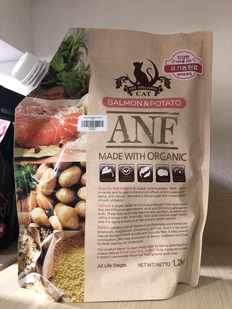 Thức ăn hữu cơ ANF cho Mèo vị cá hồi và khoai tây 1.2kg