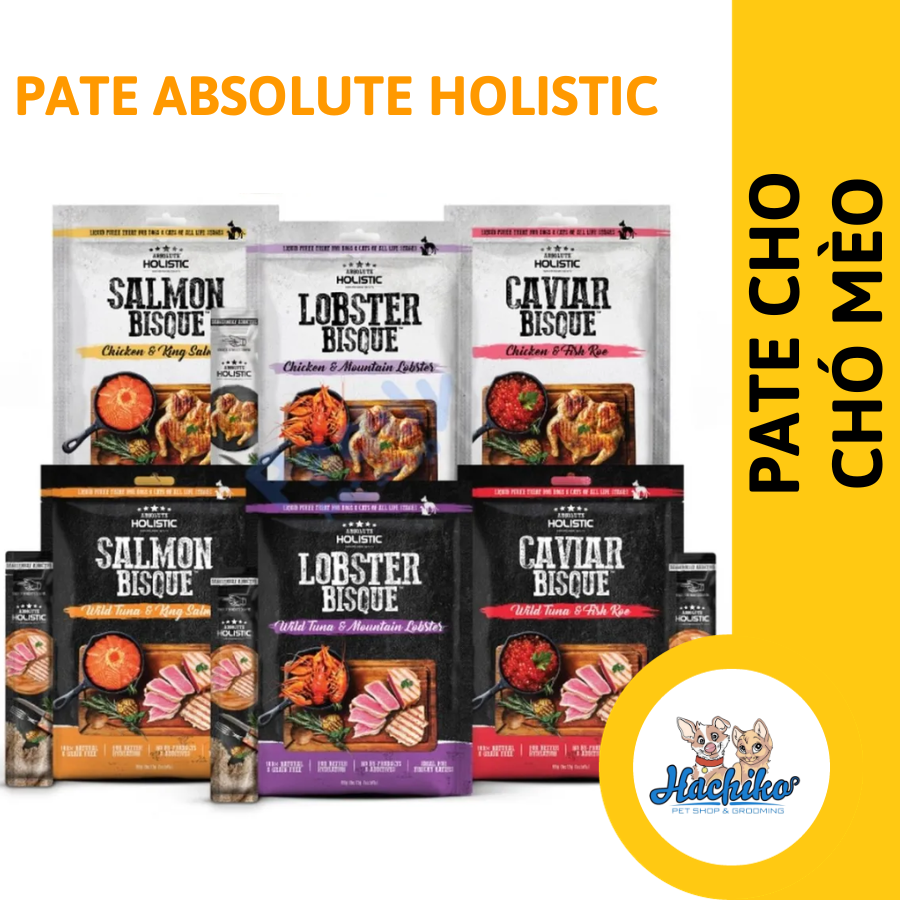 Súp thưởng dành được cho cả Chó mèo Absolute Holistic Bisque