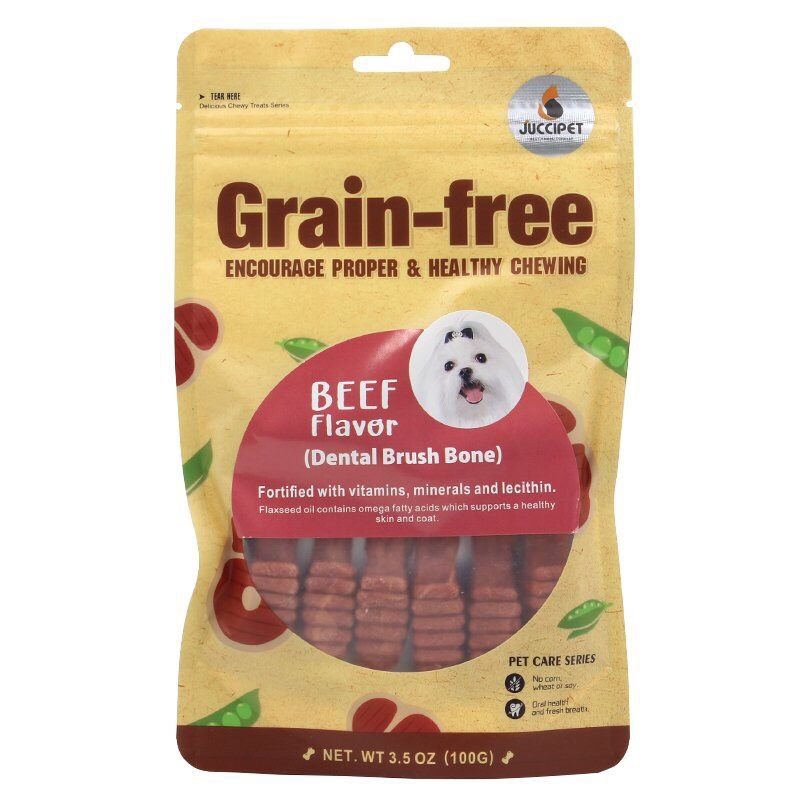 Xương gặm bàn chải Grain free Juccipet 100gr